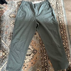 Sage coloured trousers size 10-12